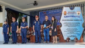 Kasilak Receives Plaque of Recognition from Davao City Police Office, PNP XI