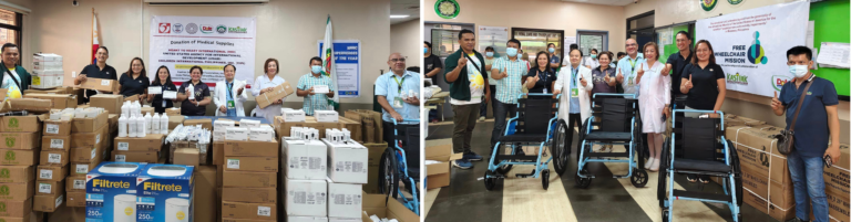 Northern Mindanao Medical Center receives various medical supplies, hand soaps, and wheelchair units