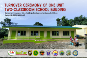 Opening Doors to Education: Turnover of a New One-Unit Two-Classroom School Building at Bantuanon Integrated School in Bukidnon