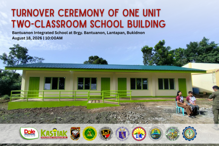 Opening Doors to Education: Turnover of a New One-Unit Two-Classroom School Building at Bantuanon Integrated School in Bukidnon